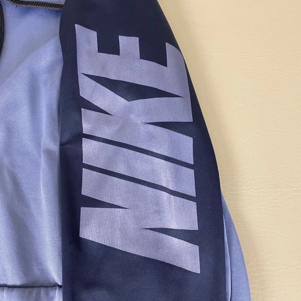 Nike Dri-FIT Pullover Hoodie Mens Medium Blue Gray Athletic Training‎ Sweatshirt